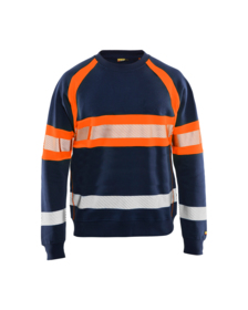 Blåkläder - Hi-viz Sweatshirt 33591158 Marineblå/Orange