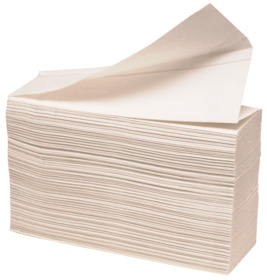 Abena - Håndklædeark Excellent Plus 2-lags W-fold hvid 100 ark