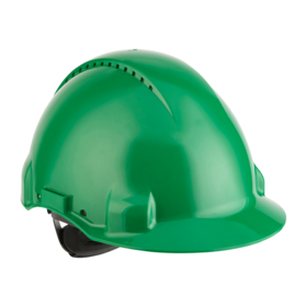 3M - Sikkerhedshjelm G3000 vent. m/UV & skrue, Grøn