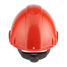 3M - Sikkerhedshjelm G3000 vent. m/UV & skrue, Rød