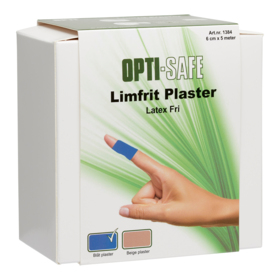 Optisafe - Plaster limfrit Blå 6x500 cm