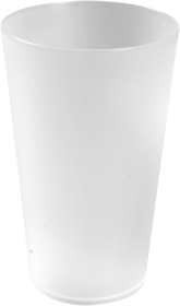 Abena - Drikkeglas Frosted hvid 55 cl, á 12 stk