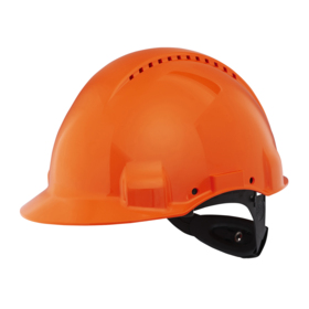 3M - Sikkerhedshjelm G3000 vent. m/UV & skrue, Orange