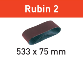 Festool - Slibebånd Rubin 2, 533 X 75mm K150, á 10 stk