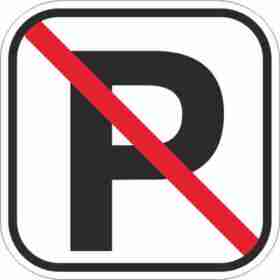   - Pictogram parkering forbudt