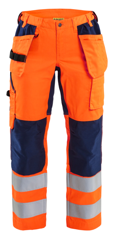 Bl Kl Der Arbejdsbuks Dame Hi Vis Orange Marinebl Str C