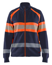 Blåkläder - Sweatshirt Dame 3505 Hi-vis Marineblå/Orange
