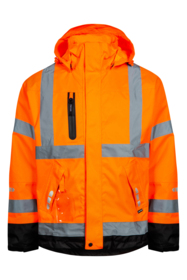 Lyngsøe Rainwear - Regnjakke FOX9057 Hi-vis Orange/sort
