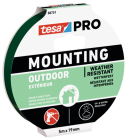 Tesa - Monteringstape PRO 66751 UV 5mx19mm