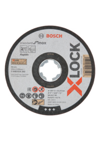 Bosch - Skæreskive X-LOCK plan 125mm til stål/rs á 10 stk