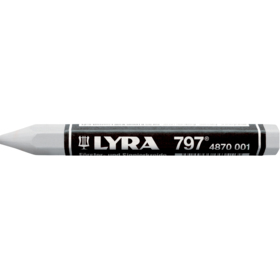 Lyra - Oliekridt (797) hvid m/papir, pk á 12 stk