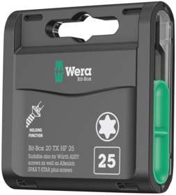 Wera - Bit-Box 20 TX HF TX25x25mm, 20 dele