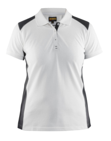 Blåkläder - Poloshirt 3390 Dame Hvid/Mørk Grå