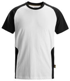 Snickers - T-shirt 2550 Hvid/sort