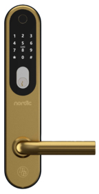 Smart Lock - Langskiltesæt 60x300mm Smart Lock BG3000 guld u/skandin. lås