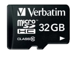 Verbatim - Micro SD-kort m/adapter, 32GB