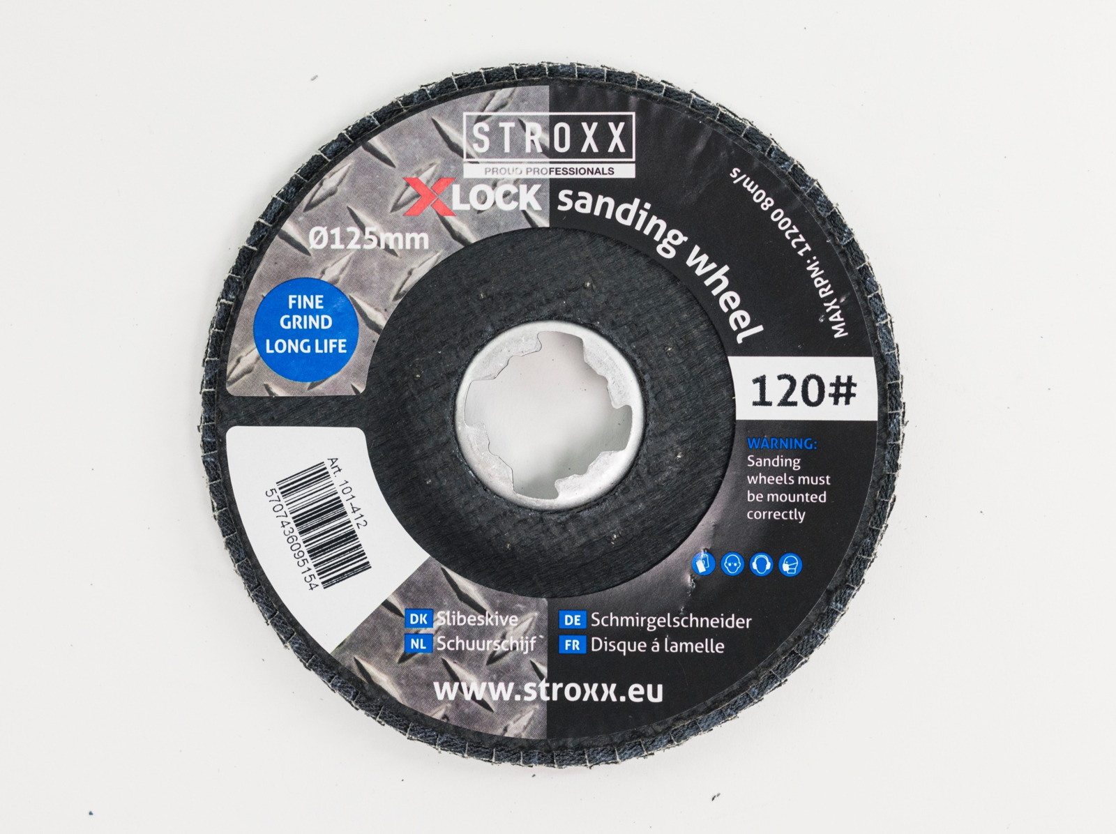 STROXX Slibeskive XLOCK flap disc 125mm K80 Carl Ras