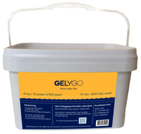 GelyGo - Granulat vandabsorberende 6 kg (12 x 500 gr.)