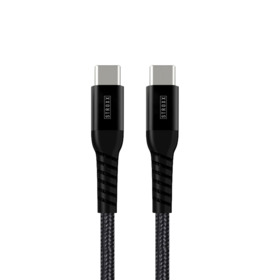 STROXX - Ladekabel USB-C til USB-C sort 1,2 m