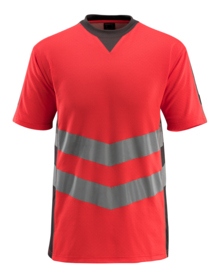 Mascot - T-shirt 50127 Sandwell Hi-vis antracit/rød