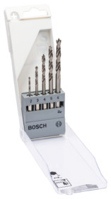 Bosch - Træborsæt 1/4 6-KANT Ø2-3-4-5-6mm 5 stk