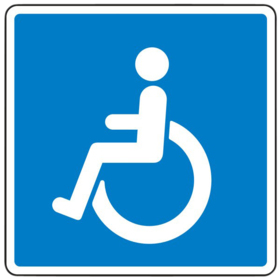  - Oplysningstavle E23.1"invalide V"