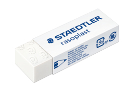 Staedtler - Viskelæder Rasoplast, 65x23x13mm Hvid
