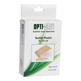 Optisafe - Plaster tekstil elastisk 6x10 cm 10stk