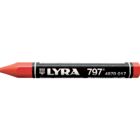 Lyra - Oliekridt (797) rød m/papir, á 12 stk