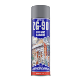 ACTION CAN - Maling ANTI-RUST m/zink Silver 500 ml
