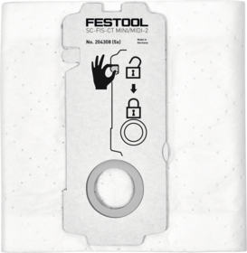 Festool - Filterpose selfclean CT Mini/Midi, 5 stk.