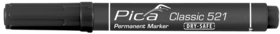 Pica - Speedmarker/tusch sort 2-6mm, skåret spids