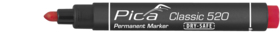 Pica - Speedmarker/tusch rød 1-4mm, rund spids
