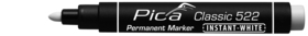 Pica - Permanent pen Instant hvid - 1-4 mm