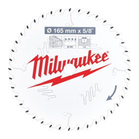 Milwaukee - Rundsavklinge Ø165x15.87x1.6mm Z40 Træ