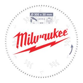 Milwaukee - Rundsavklinge ms Ø305x30x3,0mm Z96 Alu