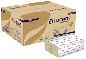 Lucart - Håndklædeark 2-lags Z-fold 100% genbrugspapir 200 ark