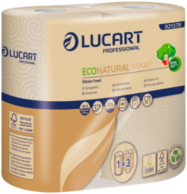 Lucart - Køkkenrulle 2-lags 100% genbrugspapir á 2 ruller