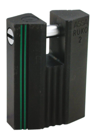 Assa Abloy - Hængelås RD2649 sort kl.2 Ø8mm stålbolt