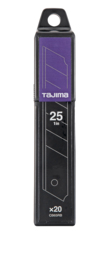 Tajima - Knivblad CB65RB Razar 25 mm sort á 20 stk