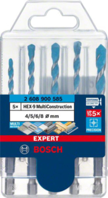Bosch - Murborsæt Multi construction HEX 4,0-8,0mm, 5 dele