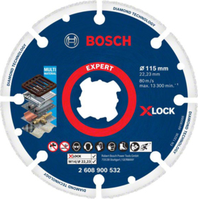 Bosch - Diamantklinge t/metal X-LOCK 115mm