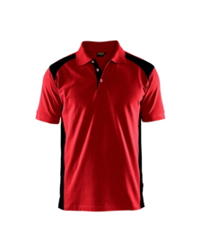 Blåkläder - Poloshirt 3324 rød/sort