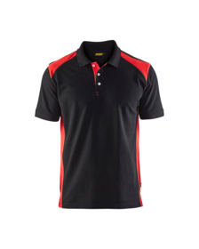 Blåkläder - Poloshirt 3324 sort/rød