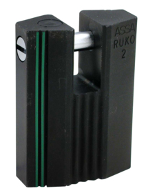 Assa Abloy - Hængelås RB2649 sort kl.2 Ø8mm stålbolt