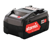 Starmix - Batteri 18V, 10 Ah t/QUADRIX/BATRIX
