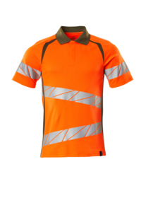Mascot - Polo shirt 19083 flour. orange/mosgrøn
