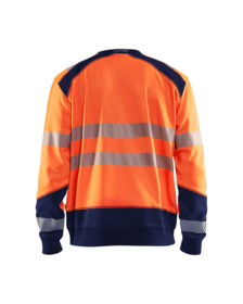 Blåkläder - Sweatshirt Hi-vis 3541 orange/marineblå