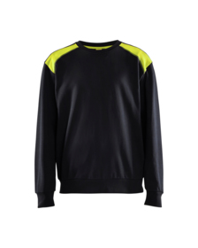 Blåkläder - Sweatshirt 3580 sort/gul