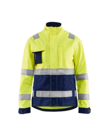 Blåkläder - Arbejdsjakke Dame Hi-vis 4903 gul/marineblå